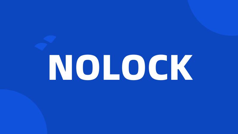 NOLOCK