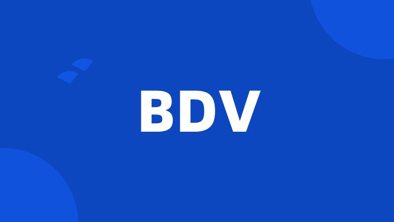 BDV