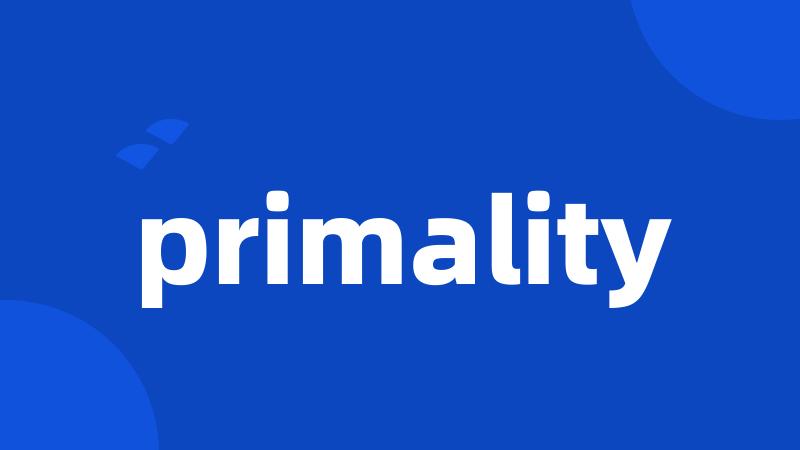 primality