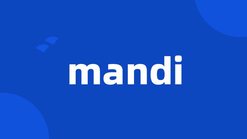 mandi