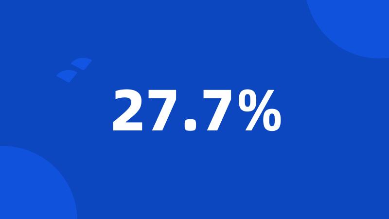 27.7%