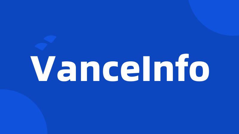 VanceInfo