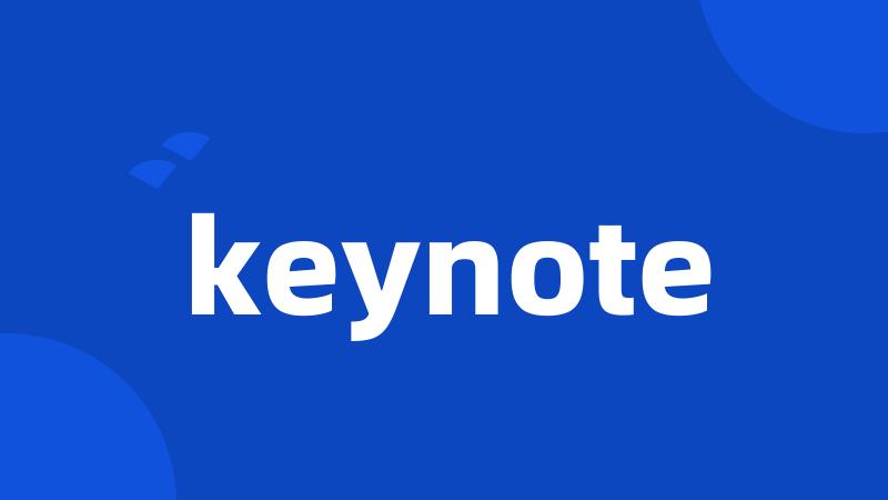 keynote