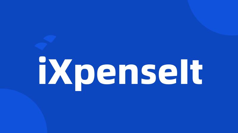 iXpenseIt