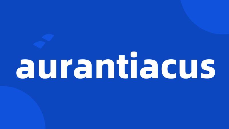 aurantiacus