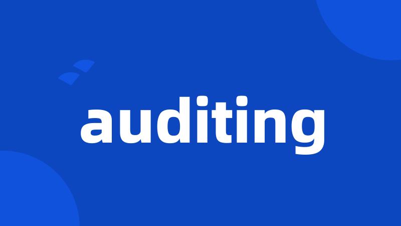 auditing