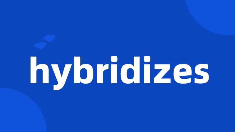 hybridizes