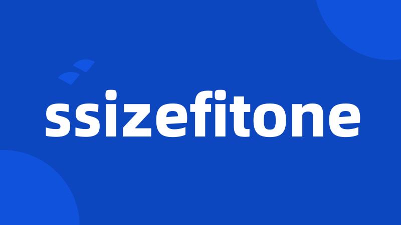 ssizefitone