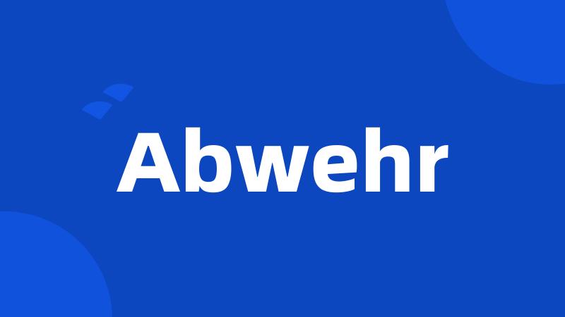 Abwehr