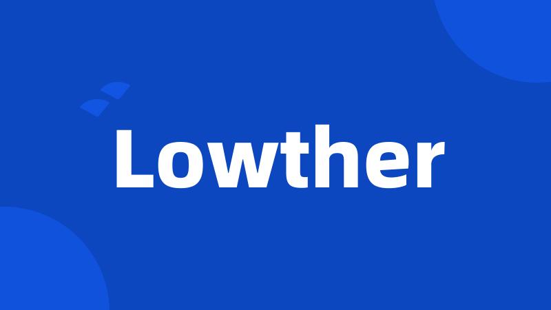 Lowther