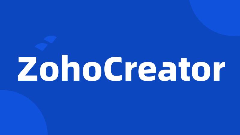 ZohoCreator