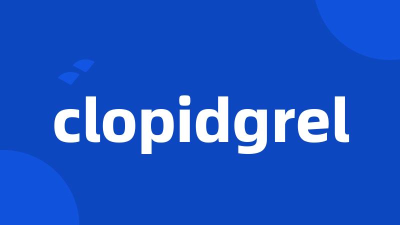 clopidgrel