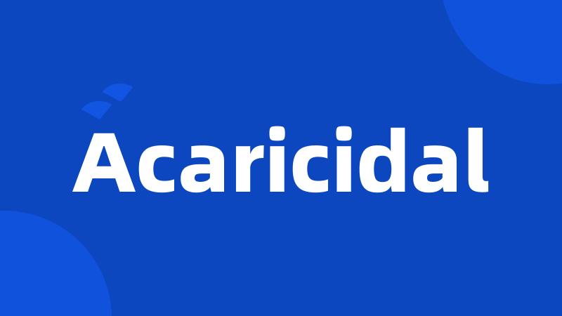 Acaricidal