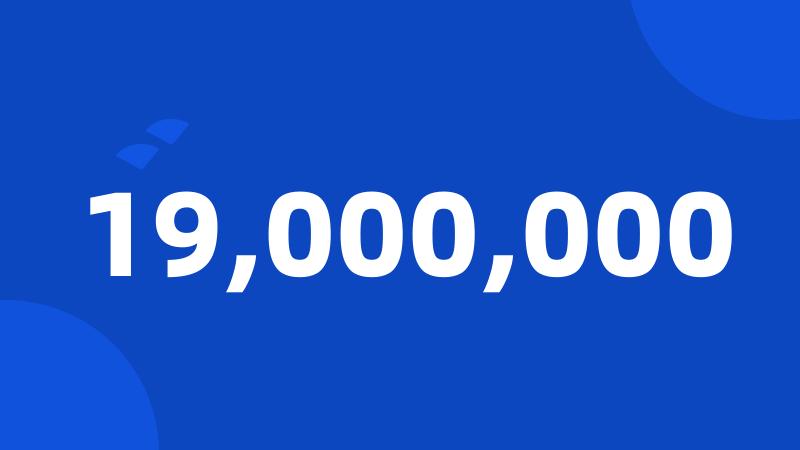 19,000,000