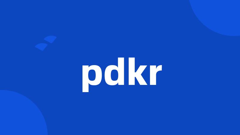 pdkr