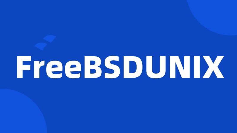 FreeBSDUNIX