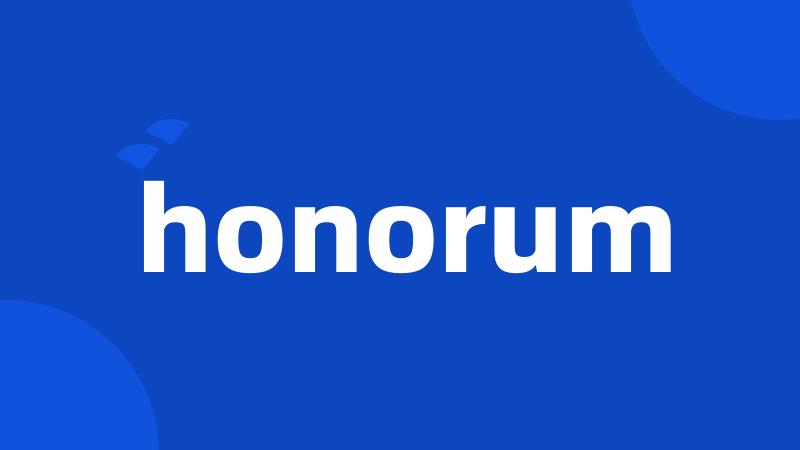 honorum