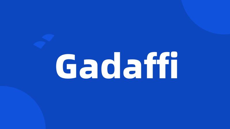 Gadaffi