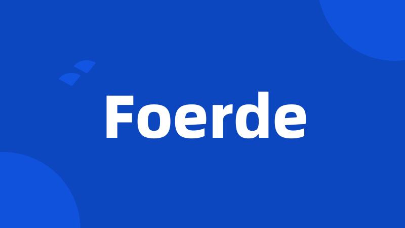 Foerde