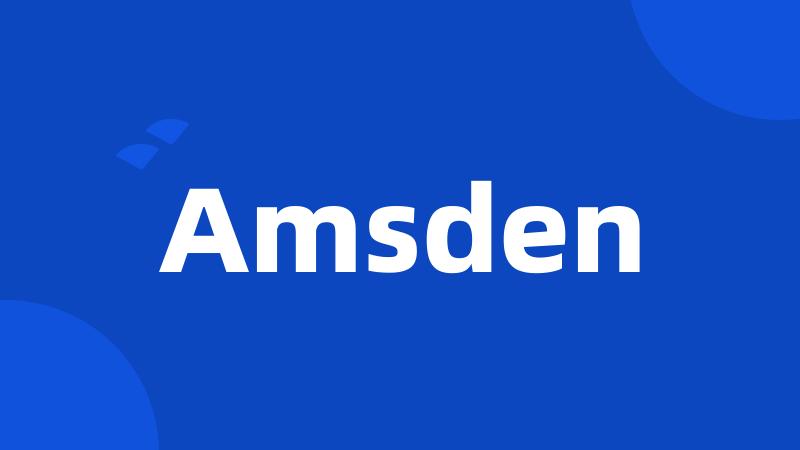 Amsden