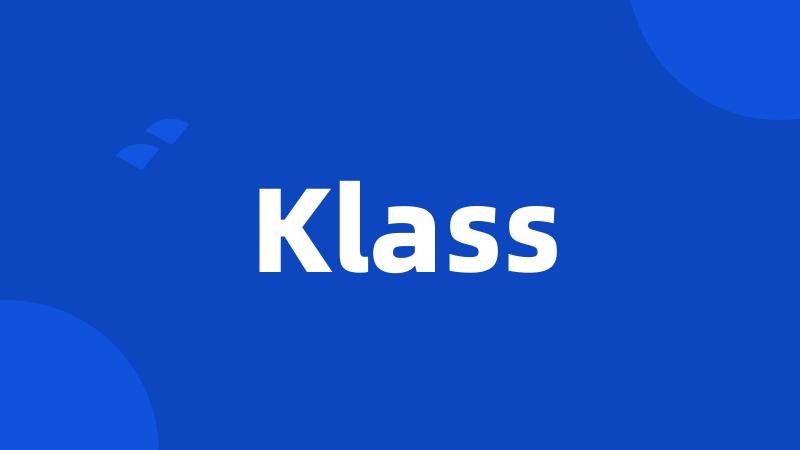 Klass