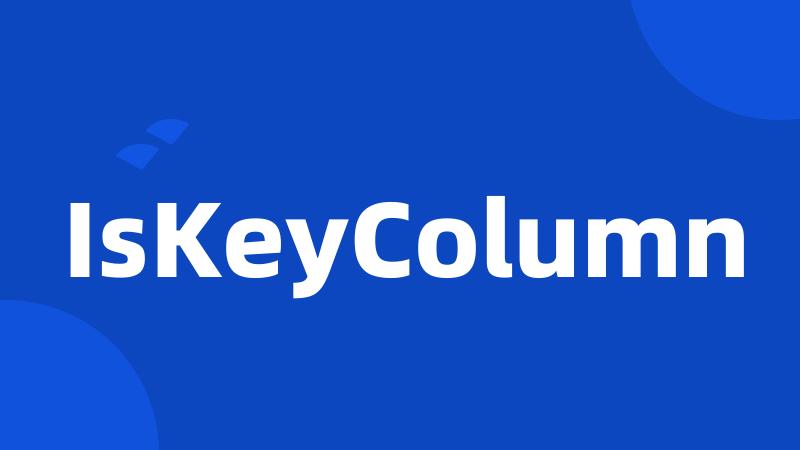 IsKeyColumn