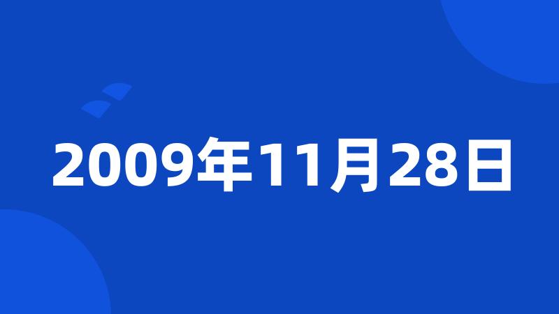 2009年11月28日