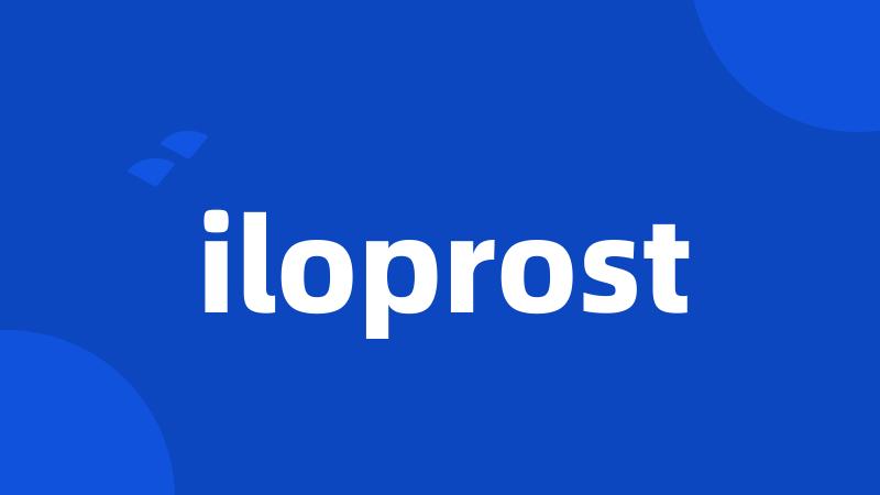 iloprost