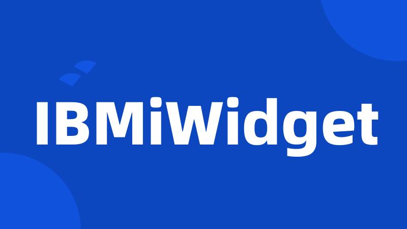 IBMiWidget