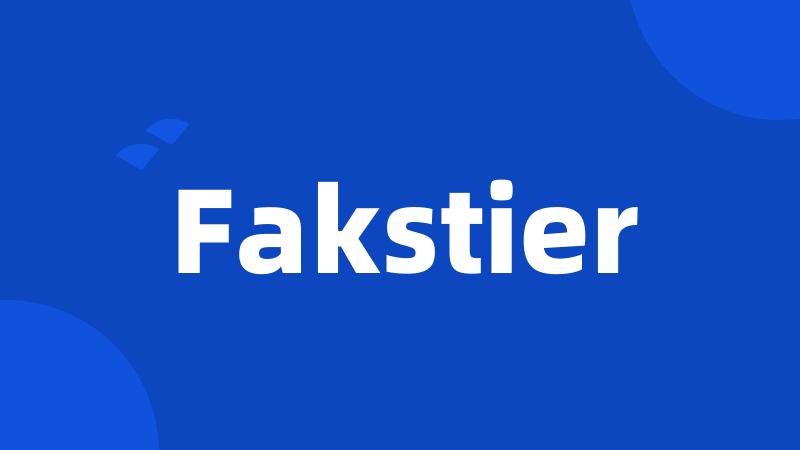 Fakstier