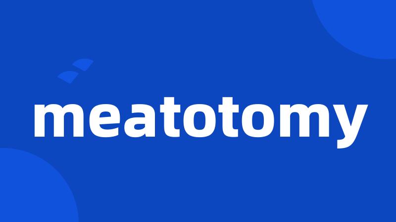 meatotomy