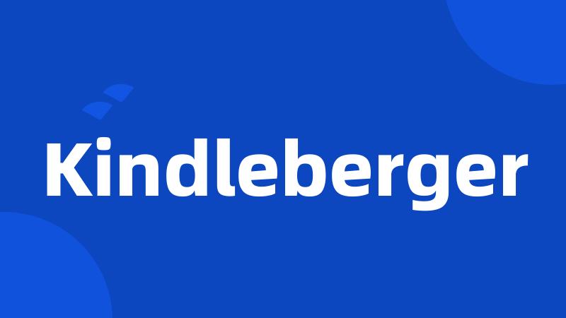 Kindleberger