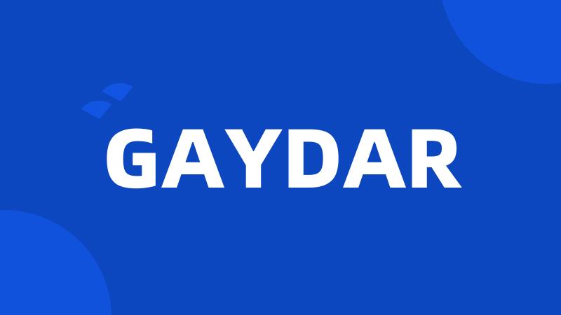 GAYDAR