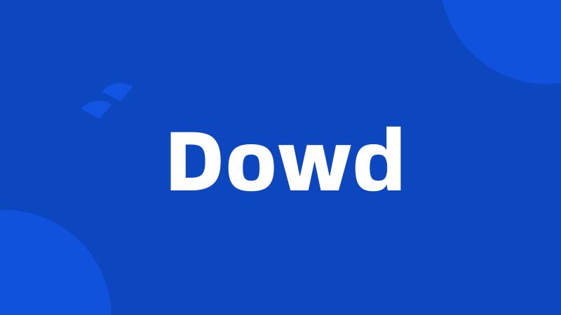 Dowd