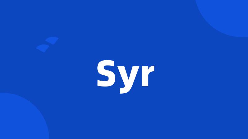 Syr