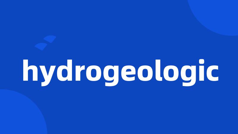 hydrogeologic