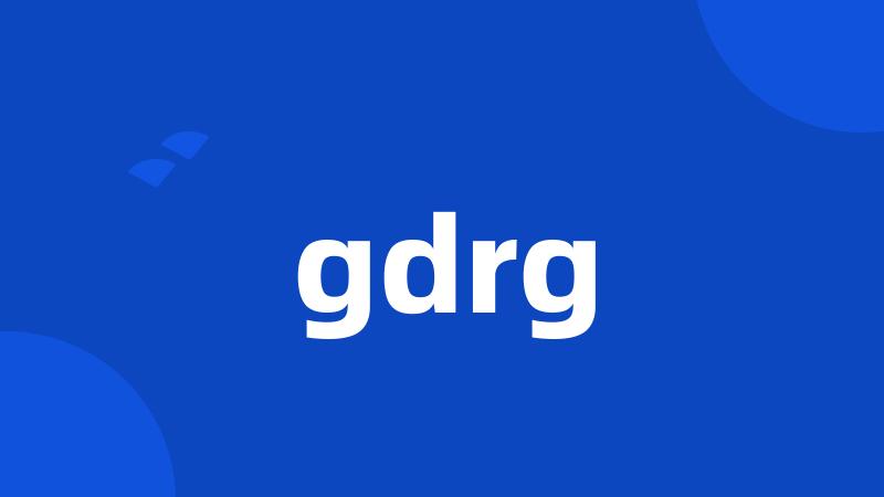 gdrg