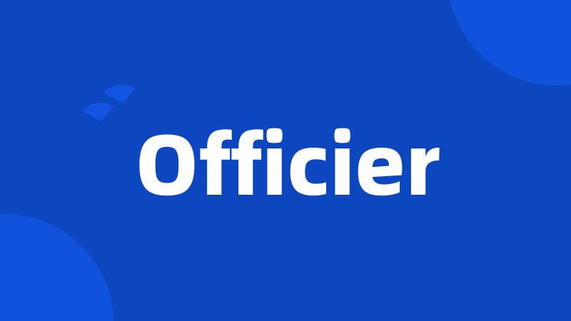 Officier