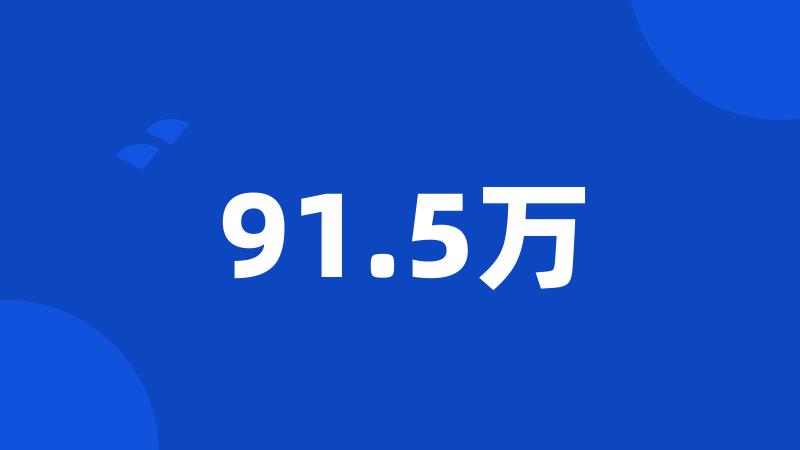 91.5万