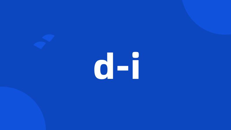 d-i