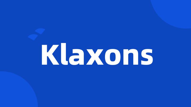 Klaxons