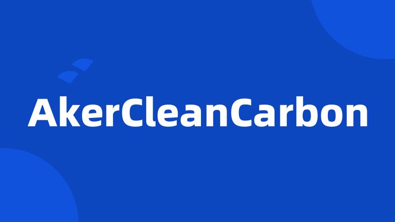 AkerCleanCarbon