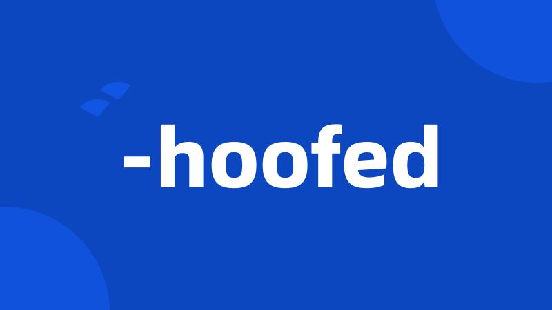 -hoofed