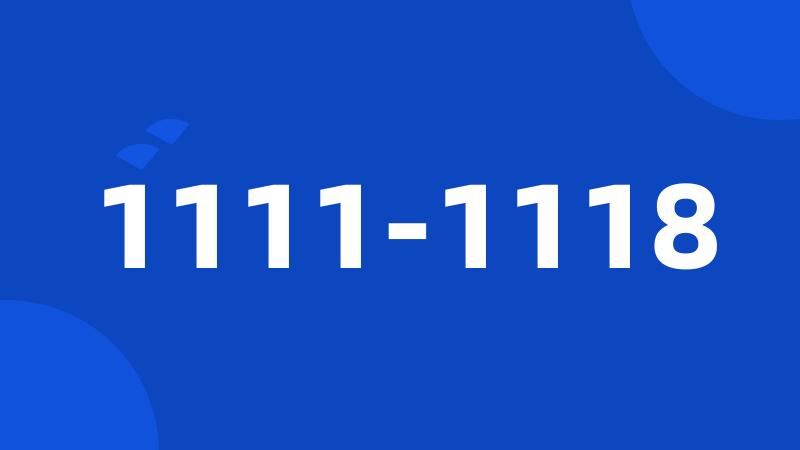 1111-1118