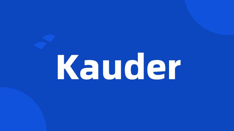 Kauder