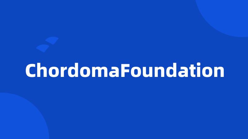 ChordomaFoundation