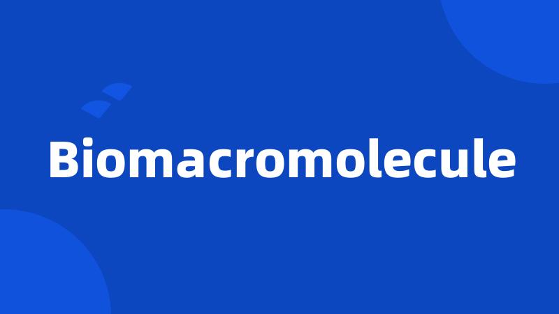 Biomacromolecule