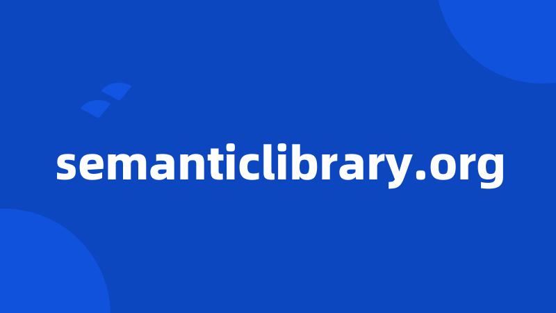 semanticlibrary.org