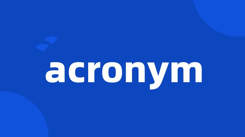 acronym