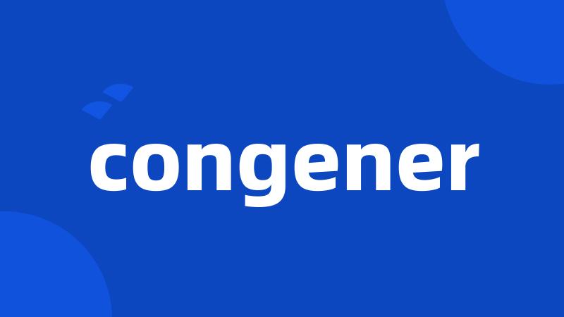 congener